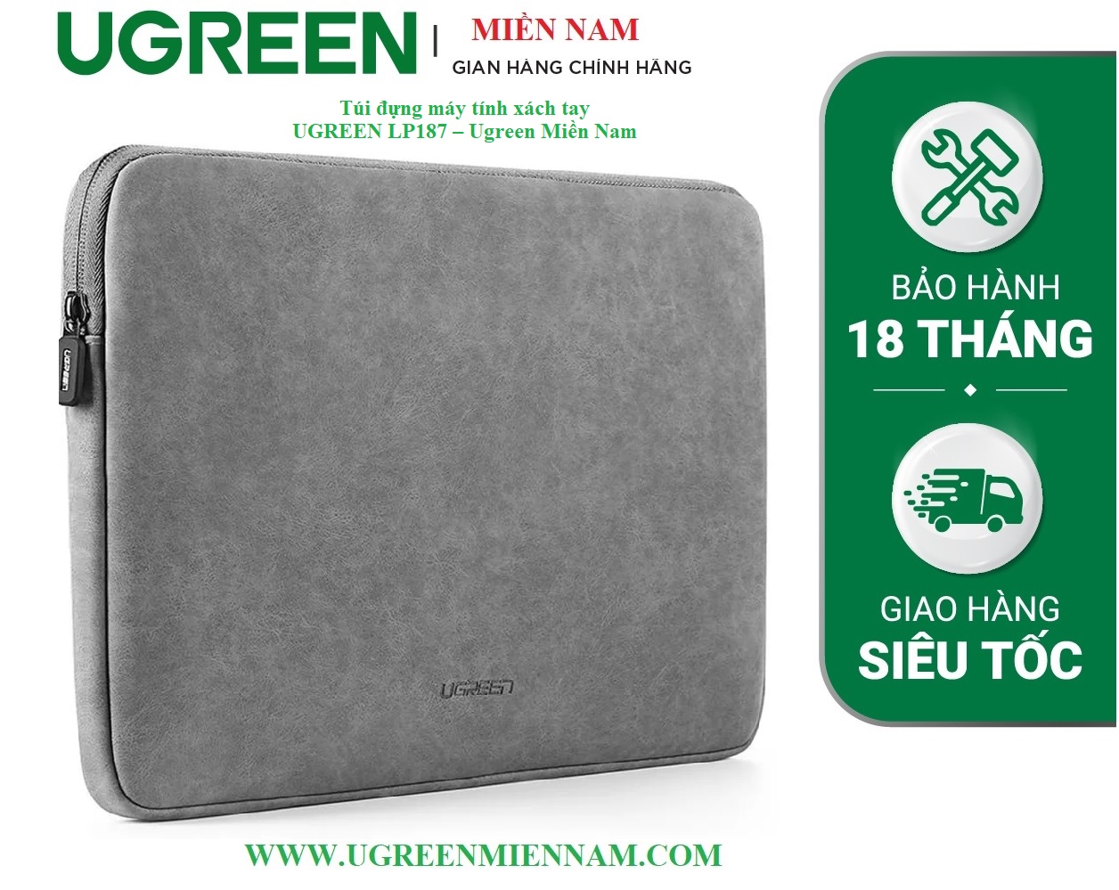 Túi đựng máy tính xách tay UGREEN LP187 – Ugreen Miền Nam